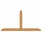 Ekena Millwork Portland Timber Gable Bracket, Western Red Cedar, 72"W x 36"H x 3 1/2"D x 5 1/2"F, 12/12 Pitch GBW072X36X0406POR00SWR - alternate 1